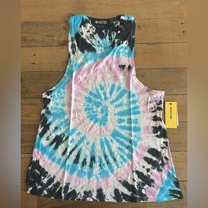 💖5 for $50💖Eleven by Serena Williams Paris Tie-Dye Pink and blue Tank Top
